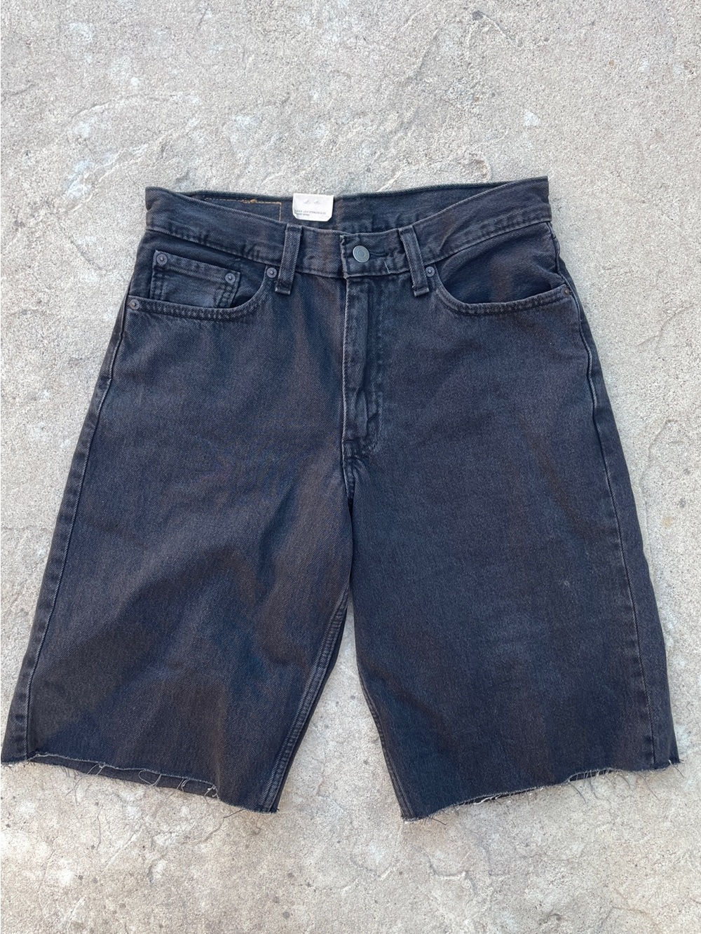 Levi’s Denim Cutoff Baggy JORTS Jean Shorts - Black - 29